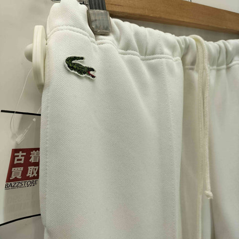 シュミーズラコステ CHEMISE LACOSTE 80-90S ワニロゴ パッチ 刺繍 センタープレス イージー ワイド トラック パンツ スウェット レディース 42