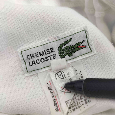 シュミーズラコステ CHEMISE LACOSTE 80-90S ワニロゴ パッチ 刺繍 センタープレス イージー ワイド トラック パンツ スウェット レディース 42