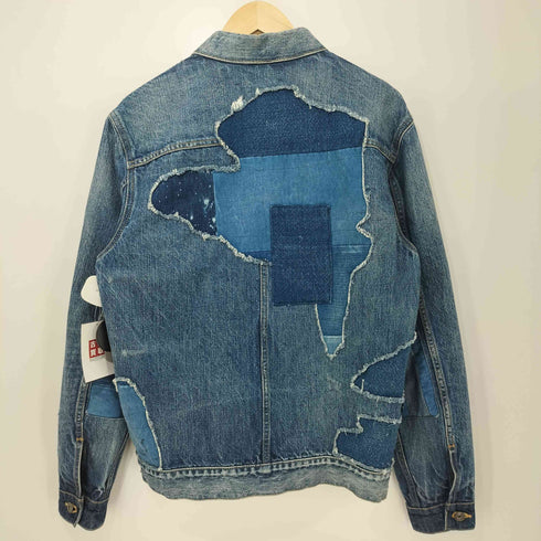 リーバイスメイドアンドクラフテッド Levis Made & Crafted リメイク 再構築 パッチワーク ダメージ加工 トラッカージャケット メンズ JPN:2
