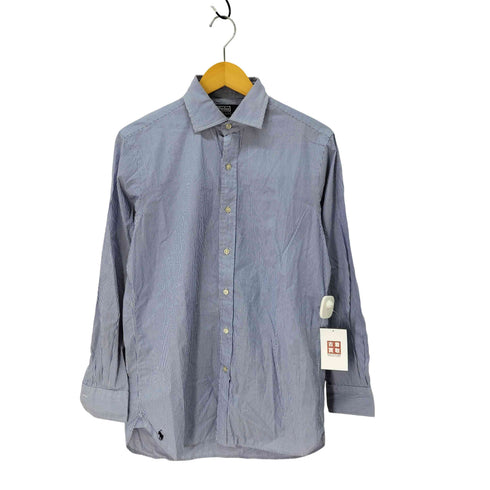 ポロバイラルフローレン Polo by RALPH LAUREN classic fit 裾ポニー ストライプBDシャツ メンズ 15 32/33