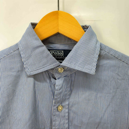 ポロバイラルフローレン Polo by RALPH LAUREN classic fit 裾ポニー ストライプBDシャツ メンズ 15 32/33