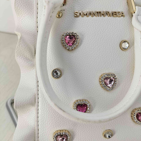 サマンサベガ Samantha Vega プチビジューフラッタースマホショルダー レディース