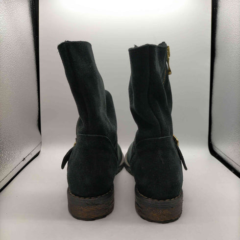 INNUE イヌエ MADE IN ITALY イタリア製 本革 スエード サイドジップ エンジニア ブーツ レディース 40