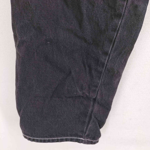 CASH ONLY 背面パッチ刺繍 ブラックデニムパンツ ウエスト ドローコード メンズ 34