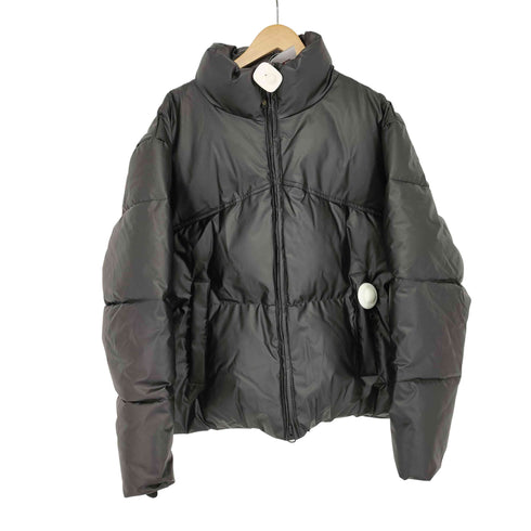 ザラ ZARA フェイクレザーパフジャケット メンズ import:L