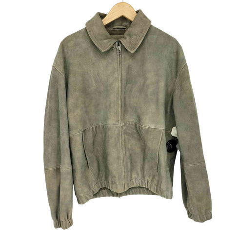 ザラ ZARA スエードレザー ボクシーフィット ジャケット メンズ import:M
