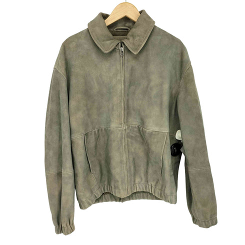 ザラ ZARA スエードレザー ボクシーフィット ジャケット メンズ import:M