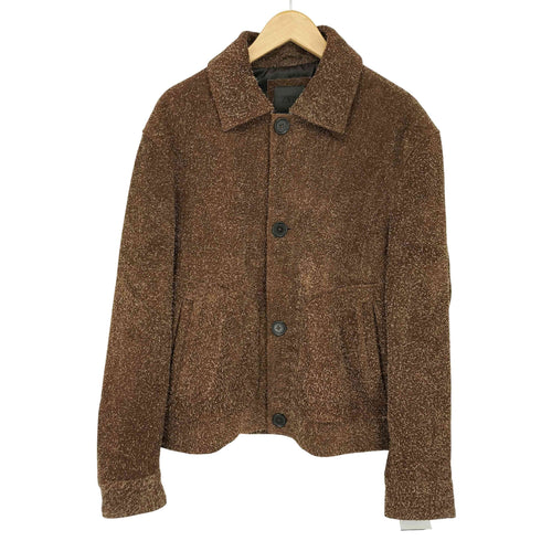 ザラ ZARA ブラッシュドスエードレザージャケット メンズ import:S