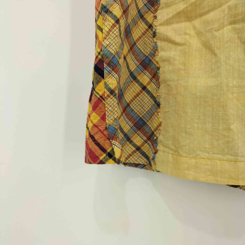 カールヘルム Karl Helmut チェック パッチワーク オープンカラーシャツ レディース import:M