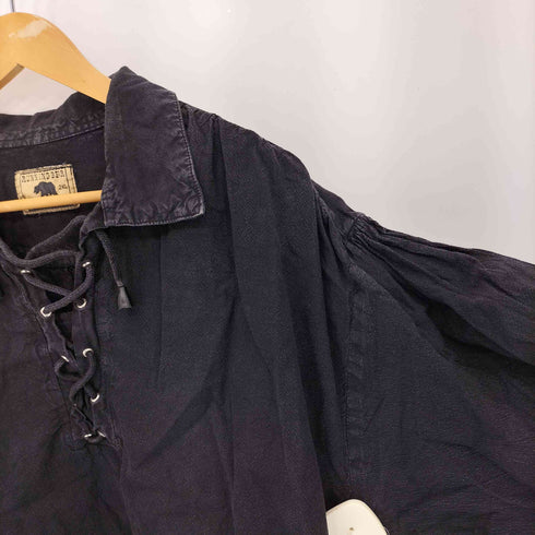RUNN ING BERR 80-90s レースアップ シャツ プルオーバー メンズ 2XL