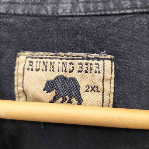 RUNN ING BERR 80-90s レースアップ シャツ プルオーバー メンズ 2XL