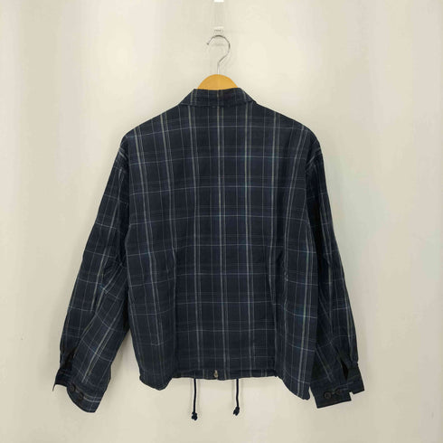 コムサデモードメン COMME CA DU MODE MEN フロントジップ チェック柄 ロングスリーブシャツ メンズ