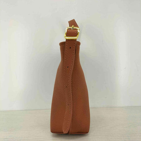 LENK シボ革 レザーハンドバッグ レディース