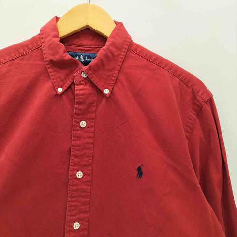 ラルフローレン RALPH LAUREN 90S CLASSIC FIT ポニー刺繍 L/S ボタンダウン オックスフォード シャツ メンズ import:L