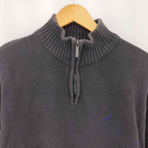ノーティカ NAUTICA ハーフジップ モックネック ニット メンズ XL