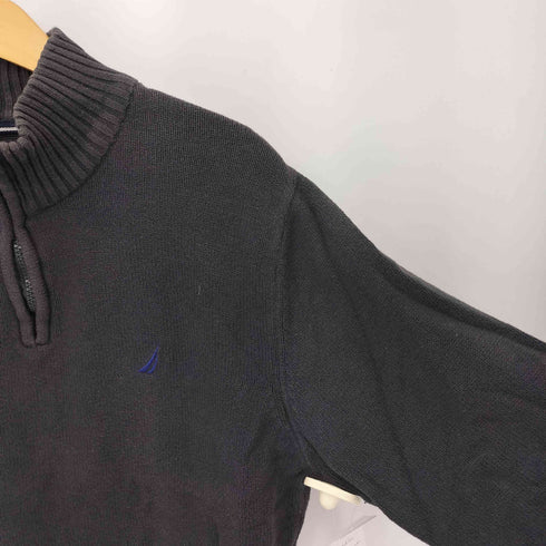 ノーティカ NAUTICA ハーフジップ モックネック ニット メンズ XL