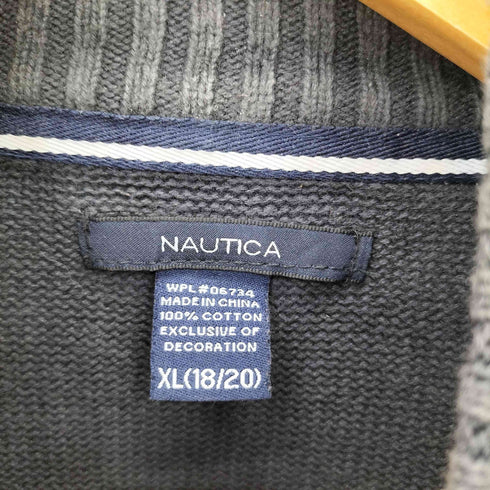 ノーティカ NAUTICA ハーフジップ モックネック ニット メンズ XL