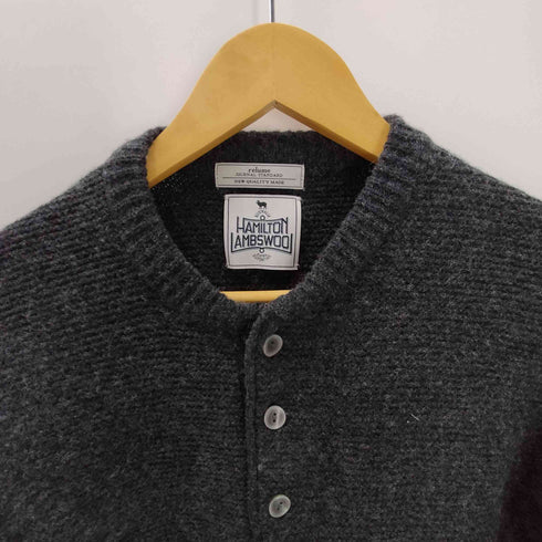 ジャーナルスタンダードレリューム JOURNAL STANDARD relume 23AW HAMILTON WOOL ハミルトンウール ガーター ヘンリーネックニット メンズ JPN:M