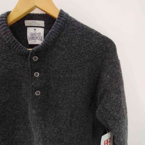 ジャーナルスタンダードレリューム JOURNAL STANDARD relume 23AW HAMILTON WOOL ハミルトンウール ガーター ヘンリーネックニット メンズ JPN:M