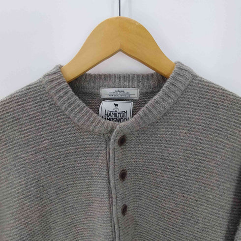 ジャーナルスタンダードレリューム JOURNAL STANDARD relume 23AW HAMILTON WOOL ハミルトンウール ガーター ヘンリーネックニット メンズ JPN:M