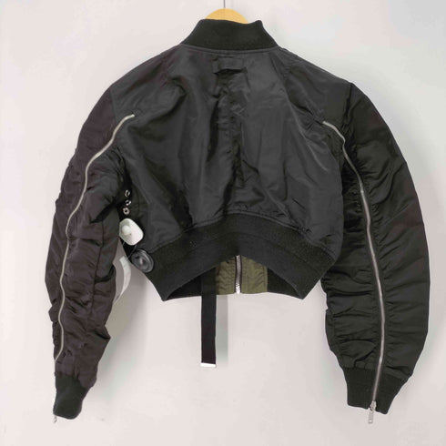ディーゼル DIESEL G-Manua Giacca MA-1 クロップド リバーシブル 袖ジップ ボンバージャケット レディース import:XS