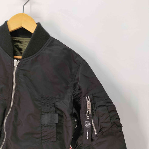 ディーゼル DIESEL G-Manua Giacca MA-1 クロップド リバーシブル 袖ジップ ボンバージャケット レディース import:XS