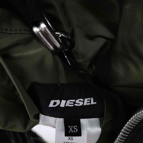 ディーゼル DIESEL G-Manua Giacca MA-1 クロップド リバーシブル 袖ジップ ボンバージャケット レディース import:XS