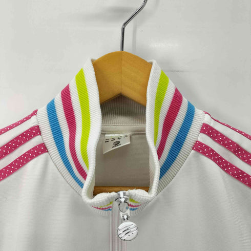 アディダス adidas ドット柄 スリーストライプ トラックジャケット レディース JPN:L