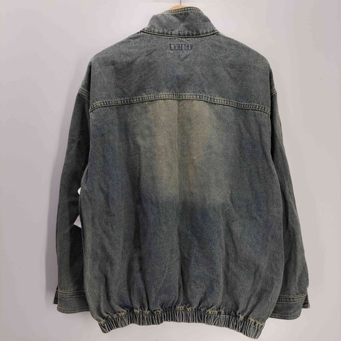 ニコアンド niko and... JEANS 25AW DENIM HALF-ZIP デニム ハーフ ジップ プルオーバー メンズ JPN:L