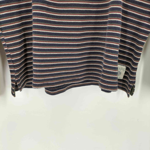 チャップスラルフローレン CHAPS RALPH LAUREN 80S ヘンリーネックボーダーL/S Tシャツ メンズ import:L