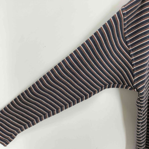 チャップスラルフローレン CHAPS RALPH LAUREN 80S ヘンリーネックボーダーL/S Tシャツ メンズ import:L