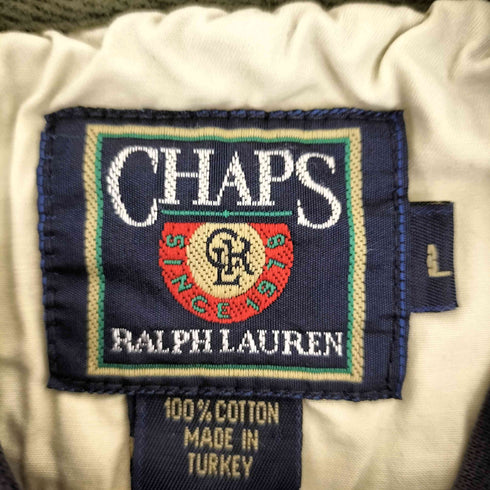 チャップスラルフローレン CHAPS RALPH LAUREN 80S ヘンリーネックボーダーL/S Tシャツ メンズ import:L