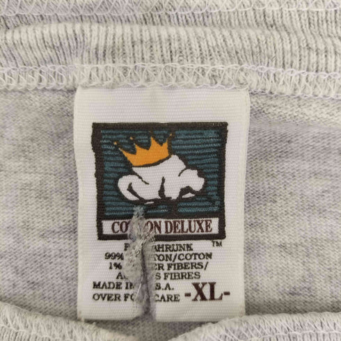 コットンデラックス COTTON DELUXE 90S コットンヘンリーネックS/S Tシャツ メンズ JPN:XL
