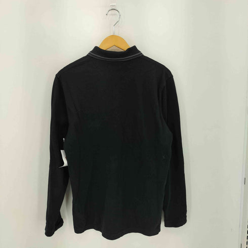 フレッドペリー FRED PERRY Black Long-Sleeve Polo ロングスリーブポロシャツ メンズ 42