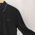 フレッドペリー FRED PERRY Black Long-Sleeve Polo ロングスリーブポロシャツ メンズ 42
