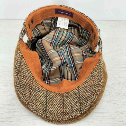 オーバーライド override ツイードチェックハンチング帽 メンズ FREE