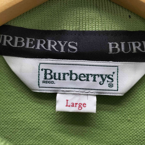 バーバリーズ BURBERRYS L/S 鹿の子 ポロ シャツ カットソー メンズ import:L