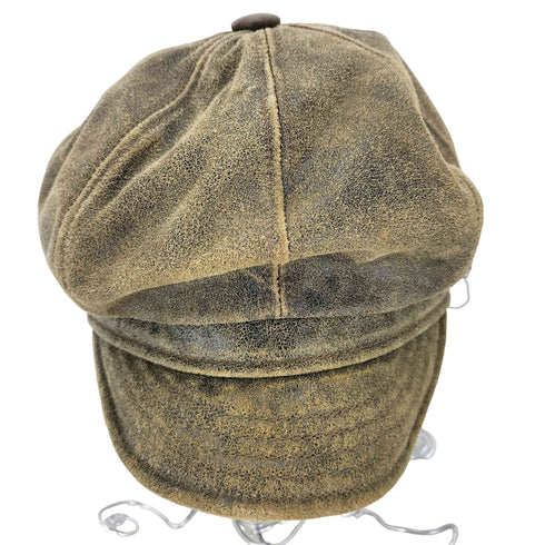 ニューヨークハット NEWYORK HAT&CAP CO. USA製 レザーキャスケット メンズ L