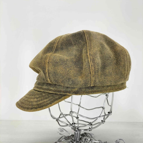 ニューヨークハット NEWYORK HAT&CAP CO. USA製 レザーキャスケット メンズ L