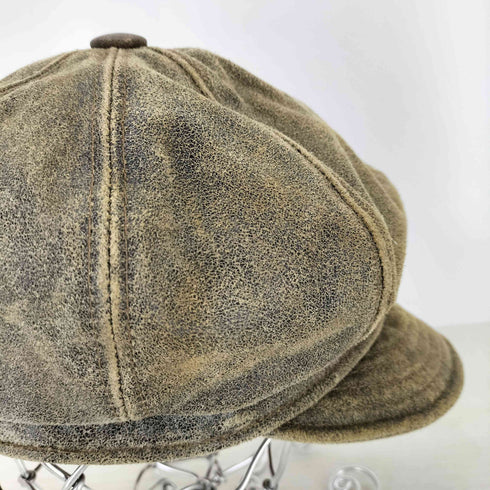 ニューヨークハット NEWYORK HAT&CAP CO. USA製 レザーキャスケット メンズ L