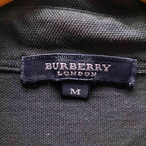 バーバリーロンドン BURBERRY LONDON 裾 ノバチェック ピスタグ S/S 鹿の子 ポロ シャツ メンズ import:M