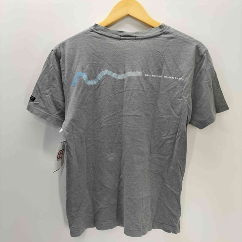 バーバリーブラックレーベル BURBERRY BLACK LABEL S/S 両面 グラフィック プリント Tシャツ メンズ 2