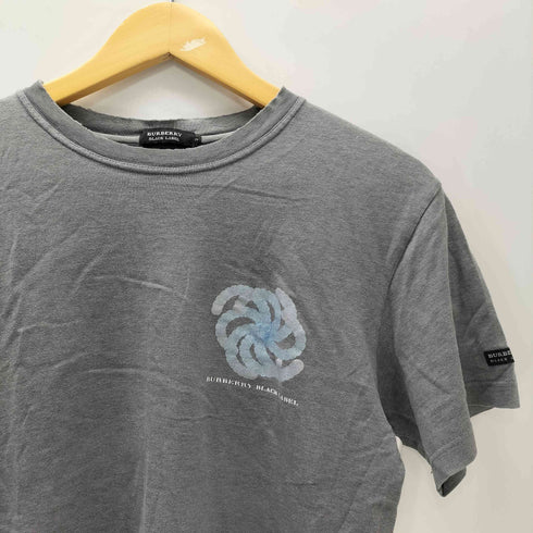 バーバリーブラックレーベル BURBERRY BLACK LABEL S/S 両面 グラフィック プリント Tシャツ メンズ 2