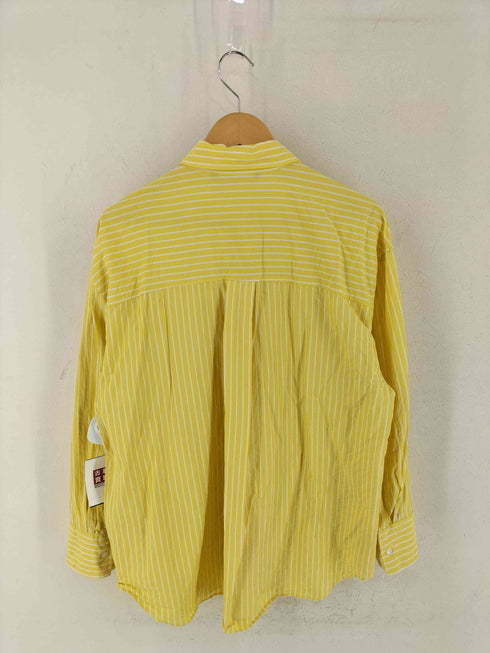 ザラ ZARA ストライプ ワイド シルエット シャツ レディース import:L