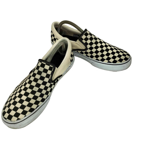 バンズ VANS チェック スリッポン スニーカー メンズ JPN:27.5