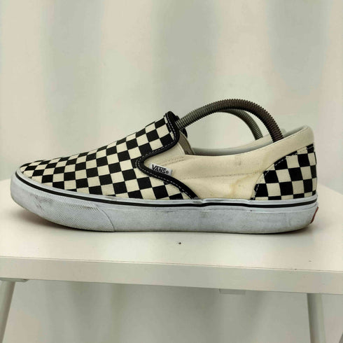 バンズ VANS チェック スリッポン スニーカー メンズ JPN:27.5