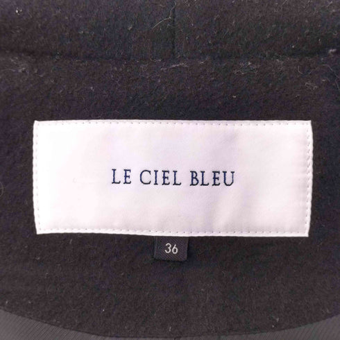 ルシェルブルー LE CIEL BLEU ウール ジップアップ フーデッド コート レディース JPN:36