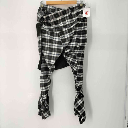 LONG CLOTHING × ORPHANAGE タータンチェック サルエル ボンテージパンツ メンズ JPN:L