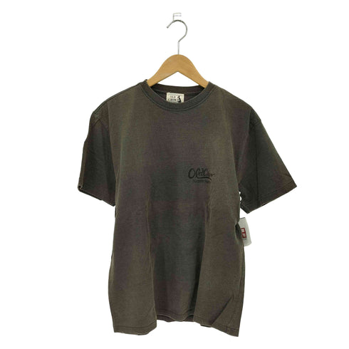 オールドクロウ OLD CROW ワンポイントロゴプリント フェード クラックデザイン クルーネック半袖Tシャツカットソー メンズ L