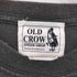 オールドクロウ OLD CROW ワンポイントロゴプリント フェード クラックデザイン クルーネック半袖Tシャツカットソー メンズ L